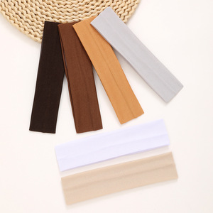 Multi-Color Stretchy Headbands Set, Soft Yoga Sweatbands for Women, Ideal for Vacation & Home <b>Styling</b> - Product Image 3