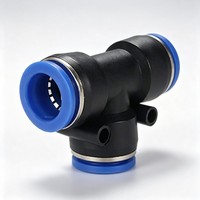 T-type Tee Quick Connector Quick Plug PE-8-10-12-16 Pneumatic Component air Compressor Connector