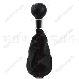 หัวเกียร์รถยนต์ Pareo หุ้มหนัง 6 สปีด แบบ Redline ใช้ได้กับ Volkswagen Caddy Audi A3 S3 8L 8P ปี 2000-2012 - Product Image 2