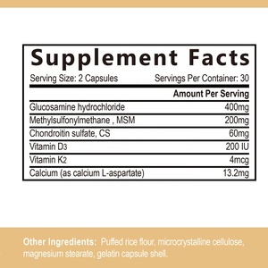 Gelenkunterstützung Glucosamin-Chondroitin-Kapseln Knochengesundheit Nahrungsergänzungsmittel-Mischung mit MSM Premium Gesundheitsprodukt - Product Image 5