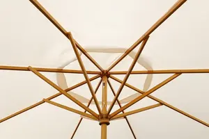 Grand parasol de plage extérieur anti-UV avec logo personnalisé, 4/6/8 <span class=keywords><strong>baleines</strong></span> en bois, commande manuelle, imprimé, pour l'Italie Big Whale - Product Image 2