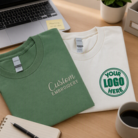 Hoogwaardige T-shirts voor personeelsuniformen, camp evenementen, promotionele bedrukking, op maat gemaakte quick-dry fit unisex geborduurde heren T-shirts