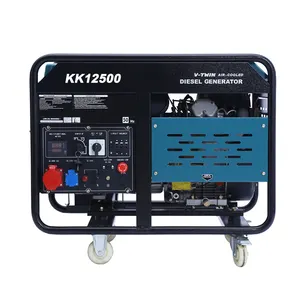 50Hz 60Hz hai xi lanh 10KW 12kva mở loại chất lượng cao xách tay nhỏ làm mát bằng nước máy phát điện diesel