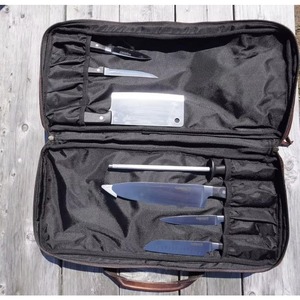 Échantillon gratuit : Sac de transport décontracté pour couteaux de chef, portable, durable, enroulable, avec poches de rangement pour couteaux - Product Image 1