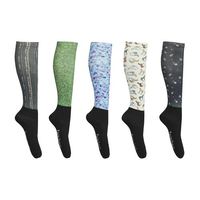 Fun Fashion Femmes Hommes Crew Compression Equestrian Sport Active Riding Chaussettes