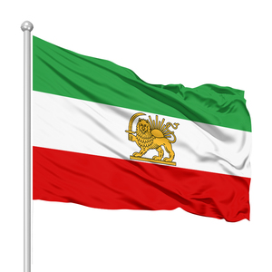 Produk Promosi Bendera Singa Kustom Hijau Putih Merah 3X5FT Bendera Iklan Parade Luar Ruangan dengan Gesper Bendera Iran Iera - Product Image 1