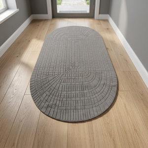 Tapis moderne brodé lavable rectangulaire antidérapant réversible en laine de Nouvelle-Zélande, soie botanique et bambou pour la maison et l'hôtel - Product Image 3