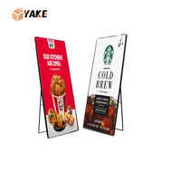 Écran LED portable pliable Yake Gob P1.2 P1.5 P1.8 P2.5, Totem d'affichage numérique intérieur, Écran LED pliable, Mur vidéo