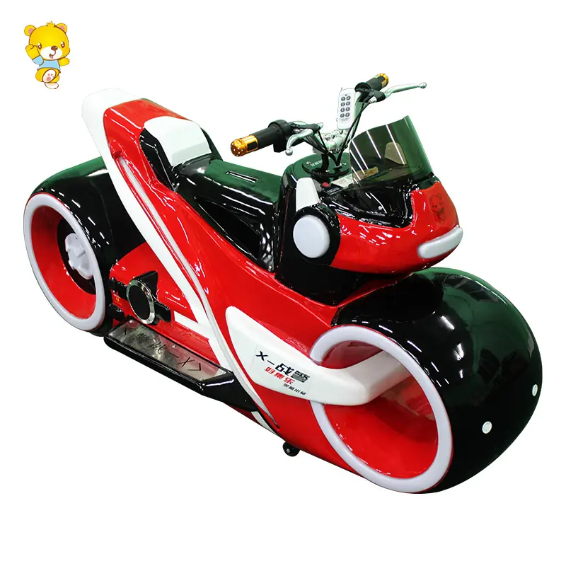 Ready-to-Ship X-Warrior Radar Sensor Electric Motorcycle Scooter Indoor Amusement Park Ride for Kids Made Durable Fiberglass