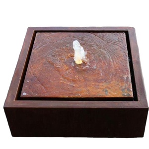 Grande <span class=keywords><strong>Fontana</strong></span> d'Acqua da Giardino in Acciaio Corten per Esterni - Product Image 4