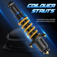 Amortiguadores GO Racing Compatibles con Toyota Corolla E130 2003-2008 Matrix XRS E130 2003-2008 Kit de Reducción de Altura Ajustable