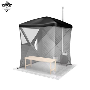Carpa <span class=keywords><strong>de</strong></span> Pesca en Hielo Plegable, Aislada, Impermeable y Resistente al Viento, para 2-4 Personas, Portátil y Térmica - Product Image 6