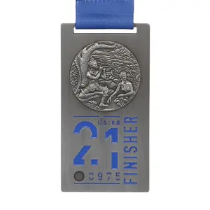 Medal custom any shape and logo marathon medal