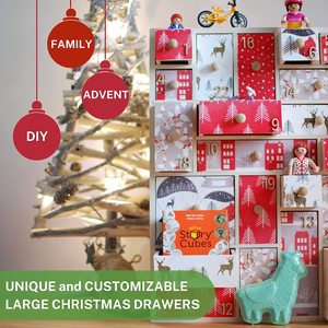 Lịch Mùa Vọng Bằng Gỗ Tự Làm Với Ngăn Kéo Bao Gồm Số Trang Trí - Product Image 4