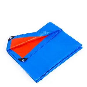Heißer Verkauf Blau Orange Abdichtung Pe Blatt Plane Verwendet Für Abdeckung Lkw/Autos/Boote