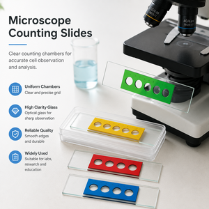 Portaobjetos de microscopio Degao multicolor para conteo de células somáticas, no reactivos, adhesivos, para patología - Product Image 2