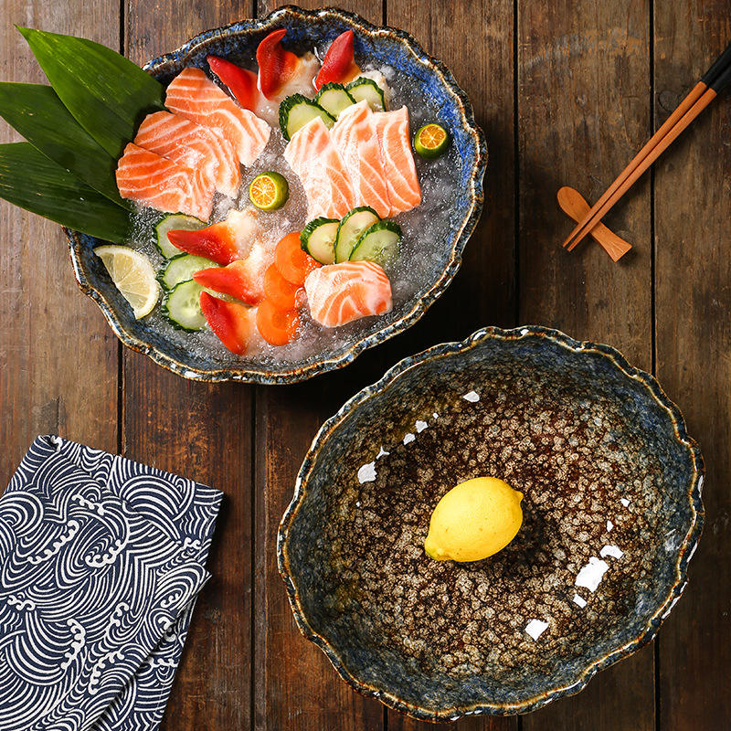 卸売クリエイティブ刺身ドライアイスプレート食器日本サーモン