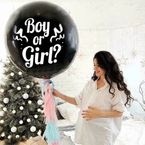 <span class=keywords><strong>Kit</strong></span> de guirlande d'arche de ballons confettis épaissis rose et bleu de 36 pouces pour révélation du sexe, pour la vente en gros, au détail et la décoration de fêtes - Product Image 1