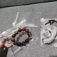 Benutzer definierte kleine recycelbare Kunststoff klare PVC-Reiß verschluss Schmuck tasche für kosmetische Ring Reiß verschluss Schmuck Verpackung Beutel