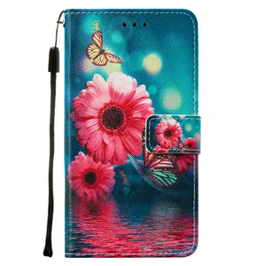 Tùy Chỉnh Màu Sắc In Da Bìa Đối Với LG Nhung 4G/5G, OEM ODM Wallet Trường Hợp Đối Với W10/K40 /Stylo 5, Giá Bán Buôn