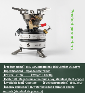 Réchaud à essence portable <span class=keywords><strong>BRS</strong></span>, brûleurs à kérosène, mini réchaud à carburant liquide pour le camping en plein air - Product Image 5