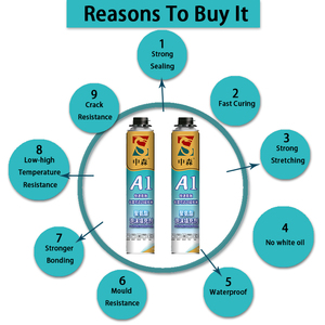 Mật độ cao mở rộng <span class=keywords><strong>Polyurethane</strong></span> phun bọt 750ml tích hợp thùng cho cửa sửa chữa caulking xây dựng giao thông vận tải - Product Image 5