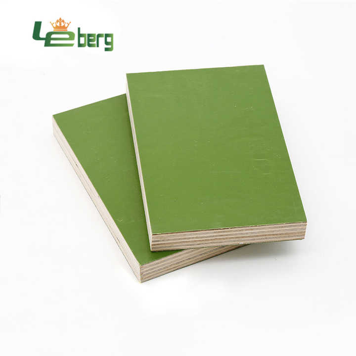 Green PP Plastic Film Faced Plywood for Construction Plastic Formwork Panel Poplar Eucalyptus Film Faced Shuttering Plywood