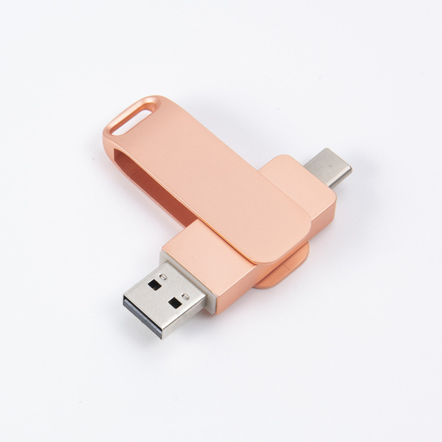 Wholesale 3-in-1 Mobile Phone Type C USB 3.0 Metal OTG Flash Drive 8GB-128GB
