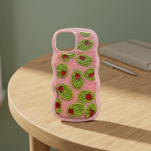 B H CRAFTS Funda Rectangular para Teléfono Móvil con Tema de Ángel, Bordada a Mano con Cuentas de Vidrio, Poliéster, Punto de Cruz - Product Image 1