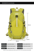 Nouveau sac à dos de randonnée et de cyclisme en polyester léger, grande capacité, unisexe, sac de voyage et de loisirs