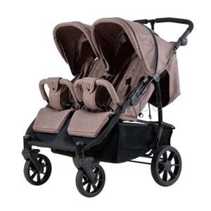 Bright bebe Hersteller Luxus Zwillinge Kinderwagen 3 in 1 High Landscape Stahlrahmen Klapp Doppel Kinderwagen Zwei Körbe Kinderwagen - Product Image 4