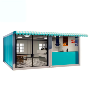 This Tiny Container House Is <b>a</b> Versatile Living Unit Featuring <b>a</b> Customized Interior with <b>a</b> Full <b>Kitchen</b> and Bathroom - Product Image 1