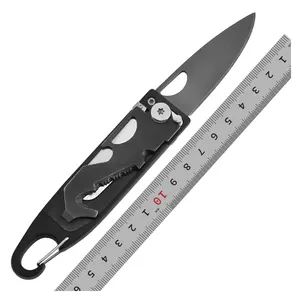 EDC — petit couteau de poche pliant 7 en 1, couteau multi-fonction, porte-clés, survie, autres produits de camping et randonnée, couteau d'auto-défense