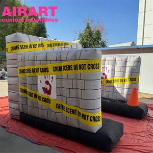 Túnel temático de escena del crimen inflable personalizado de alta calidad para eventos promocionales al aire libre de películas con temática del crimen - Product Image 1