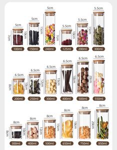 Pot de conservation hermétique supérieur en verre borosilicate avec joint en silicone amélioré et couvercle en bambou – Organisateur alimentaire transparent pour garde-manger - Product Image 5