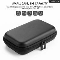Étui de transport rigide en EVA pour câbles de données, têtes de charge, clés USB, disques durs HDD – Idéal pour les voyages