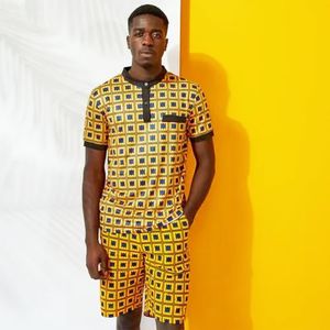 Vente en gros d'usine : <span class=keywords><strong>Tissu</strong></span> imprimé wax pour robe, prix bas, véritable wax <span class=keywords><strong>Bazin</strong></span> Riche, tissus africains pour hommes, 6 yards par pièce - Product Image 1