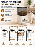 Distributeur automatique de nourriture intelligent pour animaux de compagnie 6L avec caméra HD 4K, audio bidirectionnel et anti-blocage pour chats et chiens