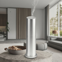 Diffuseur d'aromathérapie de collection d'hôtels Machine cylindrique de parfum en alliage d'aluminium télécommandée par application de petite surface