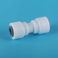 Professionnel 3/8 3/8 pouces égal tuyau droit réduisant connecteur droit connexion couplage plastique rapide pour système d'eau RO