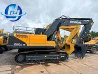 Excavatrice Hyundai 220 d'occasion 22 tonnes 2023 Modèle Cummins Engine Gearbox certifié CE/EPA Machines de construction à vendre