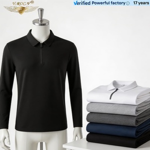 Men's Polyester <strong>Half</strong> Zip Pullover Sweatshirt Long Sleeve Polo Collar Fleece Top Casual Sports Wear - Product Image 4