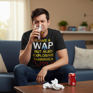 T-shirt promotionnel « J'ai une crise de diarrhée explosive » - Product Image 3