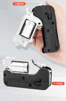 Le Nouveau Pistolet-Jouet Pliant en Alliage Tire des Balles Souples Revolver Enfant Garçon