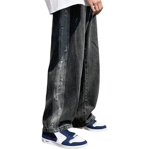 Latest Design Top Selling <b>Men</b> Denim <b>Jeans</b> Pant Outdoor Wear Light Washed Custom Made Size OEM Service <b>for</b> Sale - Product Image 2