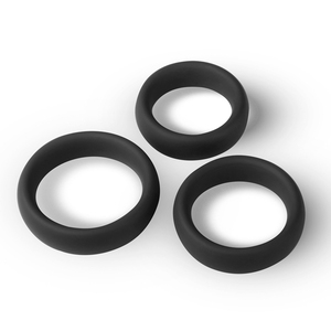 Jouet sexuel adulte retardant l'éjaculation <span class=keywords><strong>gland</strong></span> <span class=keywords><strong>anneau</strong></span> de pénis, cage coq jouets sexuels anneaux manchon triple noir coq anneaux pour hommes - Product Image 5