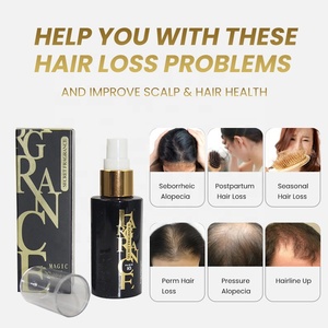 Aceite para el Crecimiento del Cabello Indio, Sérum para el Cuero Cabelludo con Platycladus y Jengibre para la Pérdida de Cabello, Acondicionador para el Recrecimiento del Cabello para Mujeres Negras, Marca Privada - Product Image 3