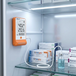 Enregistreur de données de température et d'humidité Elitech GSP-6 Pro, enregistreur numérique sans fil avec bouteille de glycol, deux capteurs externes - Product Image 5