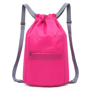 Sac à dos à cordon de serrage, sac à cordon, sac à dos, sac à cordon résistant à l'eau en nylon pour la salle de sport, les courses, le sport, le yoga - Product Image 2