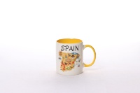 Ensemble de tasses en porcelaine fine souvenir d'Espagne, design carte de Madrid, Barcelone, Ibiza, réutilisables, compatibles lave-vaisselle, cadeaux de voyage, nouvelle arrivée, prix bas
